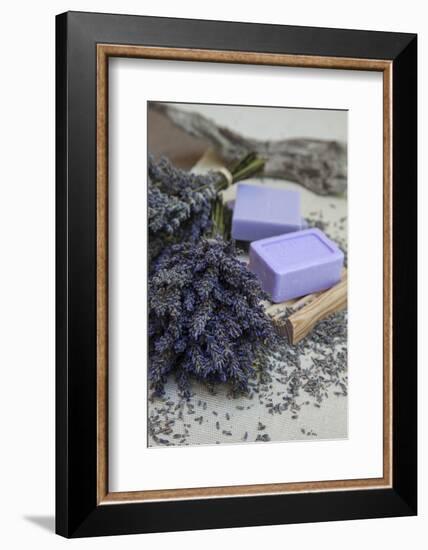 Lavender Blossoms, Lavender Soap, French-Andrea Haase-Framed Photographic Print