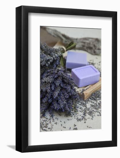 Lavender Blossoms, Lavender Soap, French-Andrea Haase-Framed Photographic Print