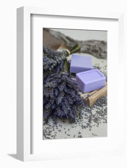 Lavender Blossoms, Lavender Soap, French-Andrea Haase-Framed Photographic Print