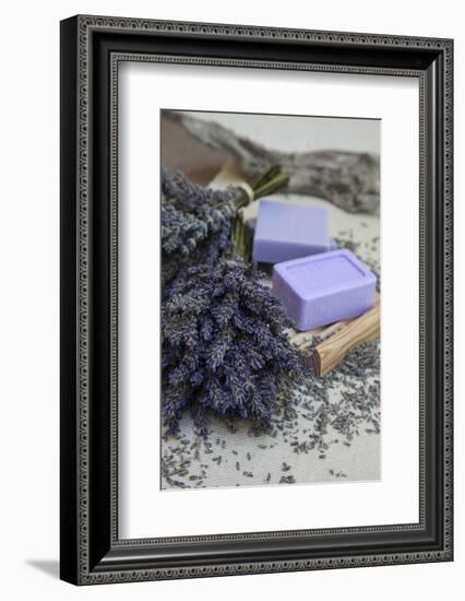 Lavender Blossoms, Lavender Soap, French-Andrea Haase-Framed Photographic Print