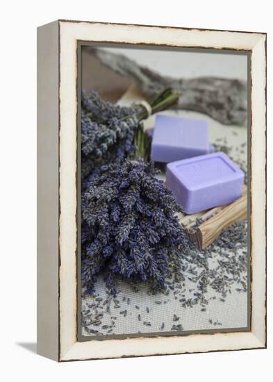 Lavender Blossoms, Lavender Soap, French-Andrea Haase-Framed Premier Image Canvas