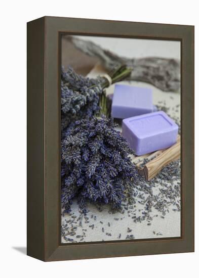 Lavender Blossoms, Lavender Soap, French-Andrea Haase-Framed Premier Image Canvas