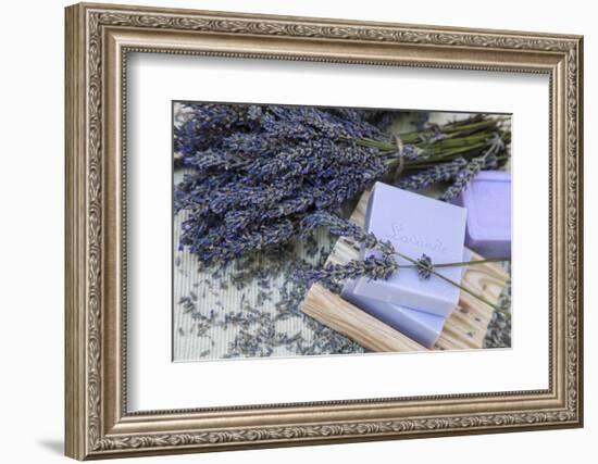 Lavender Blossoms, Lavender Soap, French-Andrea Haase-Framed Photographic Print