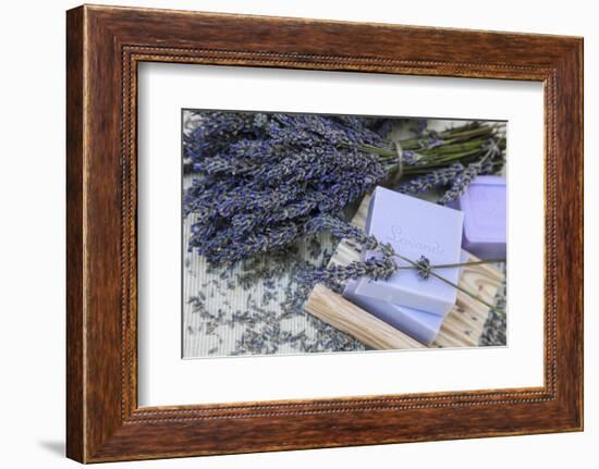 Lavender Blossoms, Lavender Soap, French-Andrea Haase-Framed Photographic Print