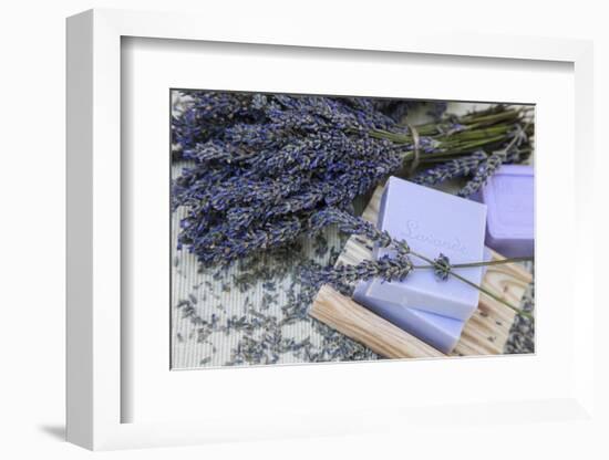 Lavender Blossoms, Lavender Soap, French-Andrea Haase-Framed Photographic Print