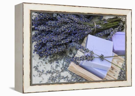 Lavender Blossoms, Lavender Soap, French-Andrea Haase-Framed Premier Image Canvas