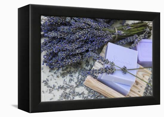 Lavender Blossoms, Lavender Soap, French-Andrea Haase-Framed Premier Image Canvas