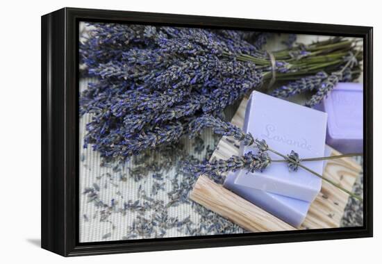 Lavender Blossoms, Lavender Soap, French-Andrea Haase-Framed Premier Image Canvas