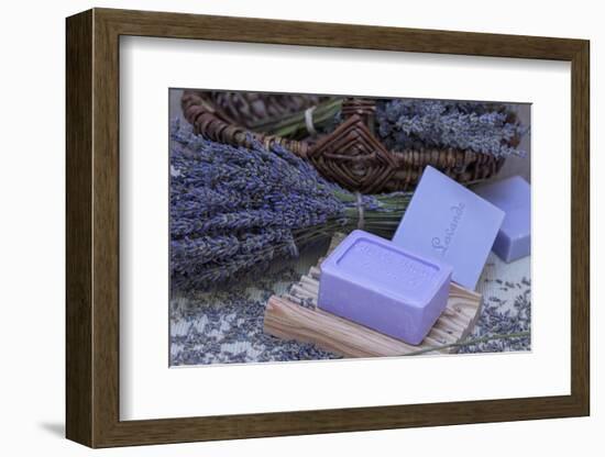 Lavender Blossoms, Lavender Soap, French-Andrea Haase-Framed Photographic Print