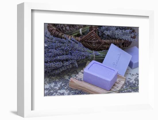 Lavender Blossoms, Lavender Soap, French-Andrea Haase-Framed Photographic Print