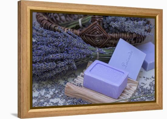 Lavender Blossoms, Lavender Soap, French-Andrea Haase-Framed Premier Image Canvas