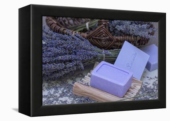 Lavender Blossoms, Lavender Soap, French-Andrea Haase-Framed Premier Image Canvas