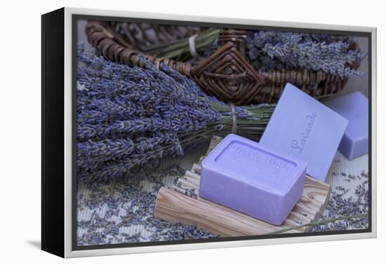 Lavender Blossoms, Lavender Soap, French-Andrea Haase-Framed Premier Image Canvas