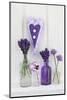 Lavender, Blossoms, Pansies, Chive Blossoms, Heart-Andrea Haase-Mounted Photographic Print