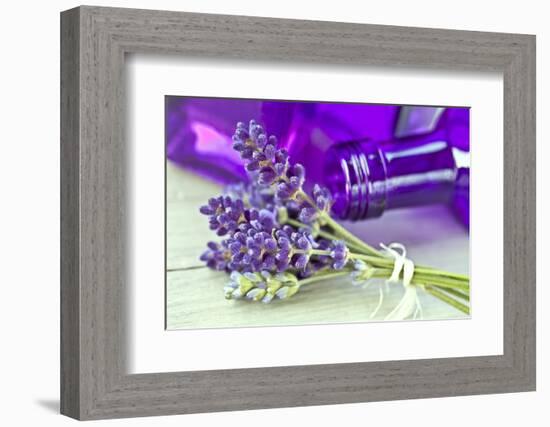 Lavender, Blossoms, Smell, Bottle, Close-Up-Andrea Haase-Framed Photographic Print