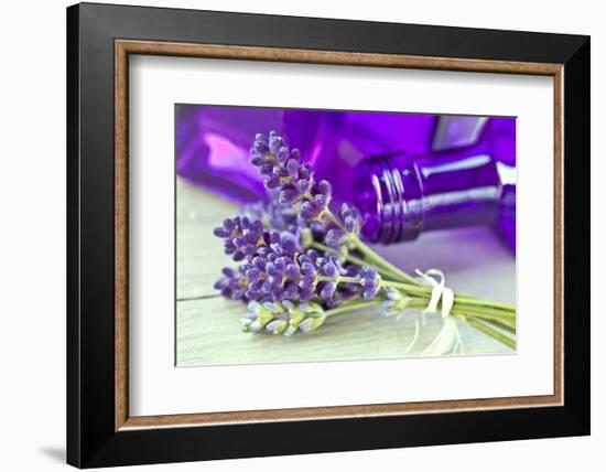 Lavender, Blossoms, Smell, Bottle, Close-Up-Andrea Haase-Framed Photographic Print