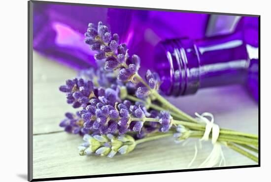 Lavender, Blossoms, Smell, Bottle, Close-Up-Andrea Haase-Mounted Photographic Print