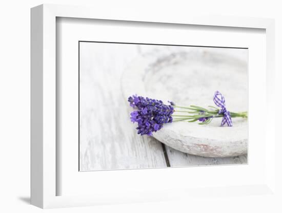 Lavender, Blossoms, Smell, Bunch, Bowl-Andrea Haase-Framed Photographic Print