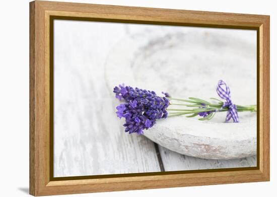 Lavender, Blossoms, Smell, Bunch, Bowl-Andrea Haase-Framed Premier Image Canvas