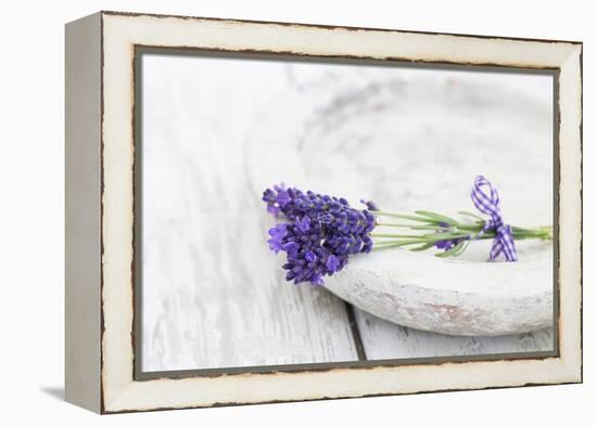 Lavender, Blossoms, Smell, Bunch, Bowl-Andrea Haase-Framed Premier Image Canvas