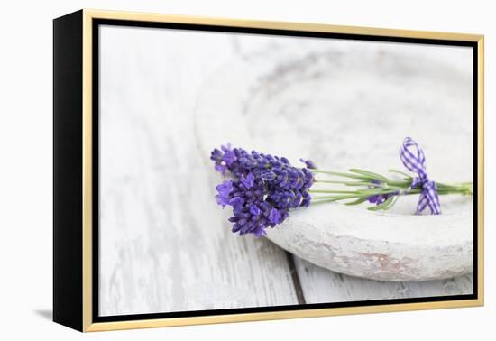 Lavender, Blossoms, Smell, Bunch, Bowl-Andrea Haase-Framed Premier Image Canvas
