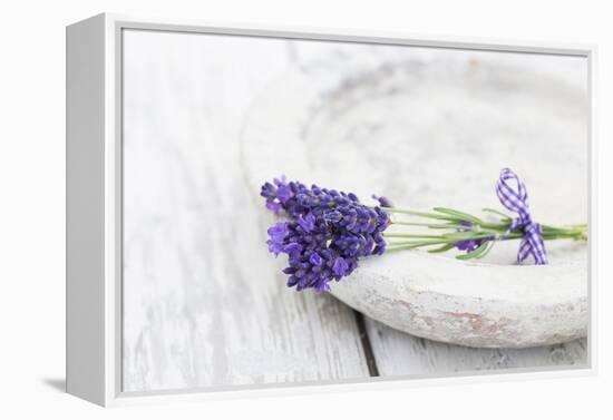 Lavender, Blossoms, Smell, Bunch, Bowl-Andrea Haase-Framed Premier Image Canvas