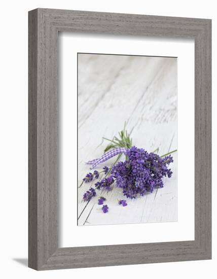 Lavender, Blossoms, Smell, Bunch, Wood-Andrea Haase-Framed Photographic Print