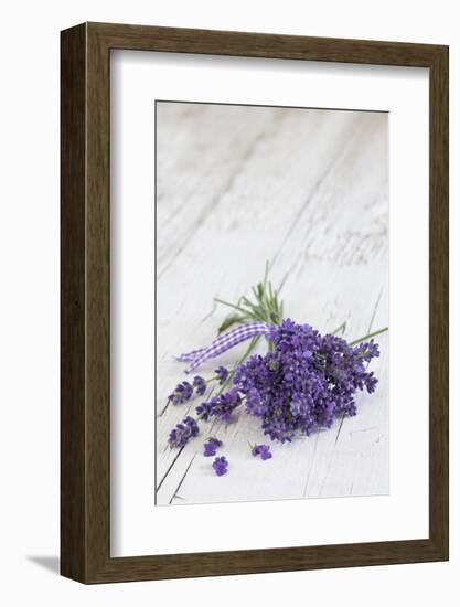 Lavender, Blossoms, Smell, Bunch, Wood-Andrea Haase-Framed Photographic Print