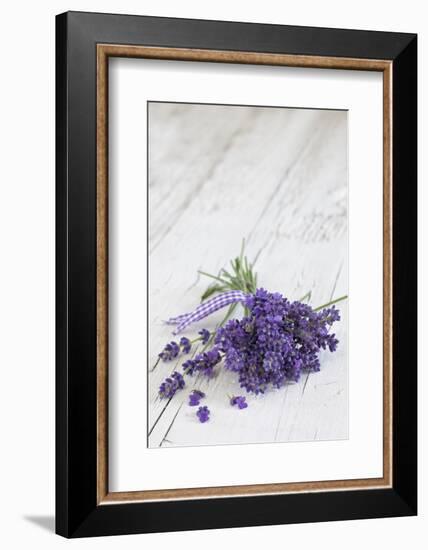 Lavender, Blossoms, Smell, Bunch, Wood-Andrea Haase-Framed Photographic Print
