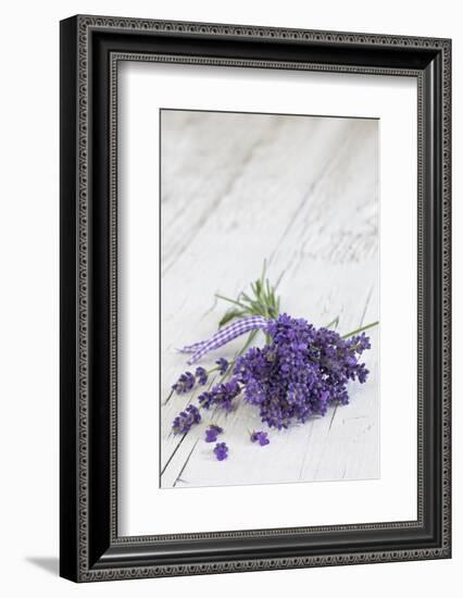 Lavender, Blossoms, Smell, Bunch, Wood-Andrea Haase-Framed Photographic Print