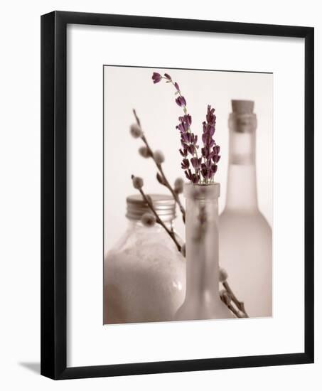 Lavender Bottles-Julie Greenwood-Framed Art Print