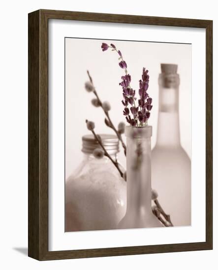 Lavender Bottles-Julie Greenwood-Framed Art Print