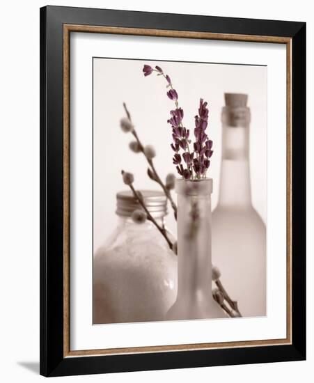 Lavender Bottles-Julie Greenwood-Framed Art Print