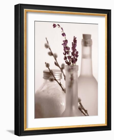 Lavender Bottles-Julie Greenwood-Framed Art Print