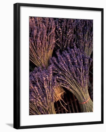 Lavender Bunches, Bouches-du-Rhone, France-Walter Bibikow-Framed Photographic Print