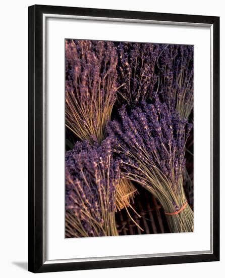 Lavender Bunches, Bouches-du-Rhone, France-Walter Bibikow-Framed Photographic Print