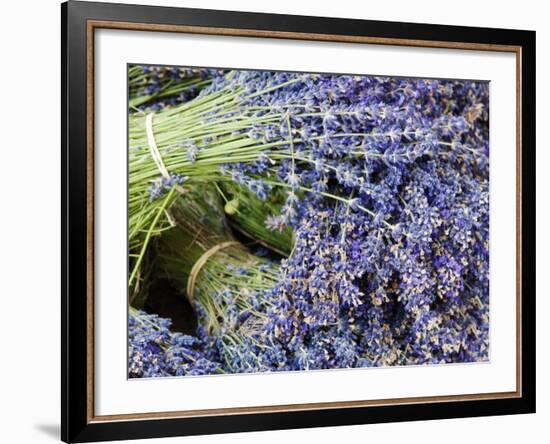 Lavender Bundles for Sale in Roussillon, Sault, Provence, France-Nadia Isakova-Framed Photographic Print