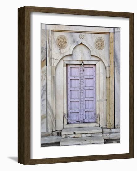 Lavender colored door, Taj Mahal, Agra, India-Adam Jones-Framed Photographic Print