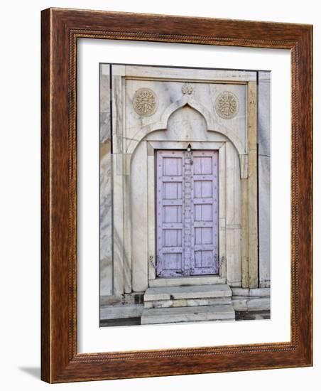 Lavender colored door, Taj Mahal, Agra, India-Adam Jones-Framed Photographic Print