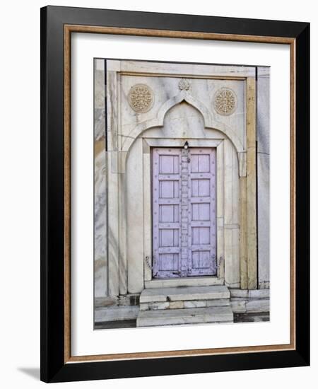 Lavender colored door, Taj Mahal, Agra, India-Adam Jones-Framed Photographic Print