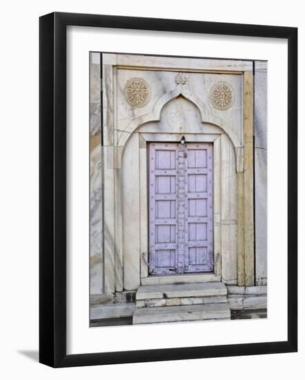 Lavender colored door, Taj Mahal, Agra, India-Adam Jones-Framed Photographic Print