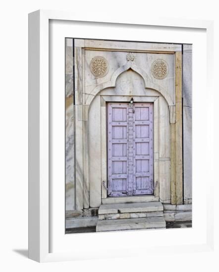 Lavender colored door, Taj Mahal, Agra, India-Adam Jones-Framed Photographic Print