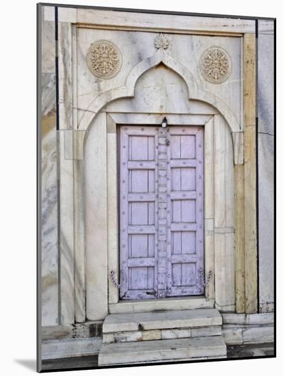 Lavender colored door, Taj Mahal, Agra, India-Adam Jones-Mounted Photographic Print