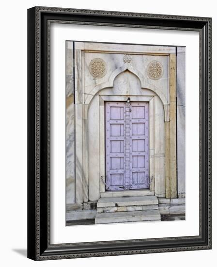 Lavender colored door, Taj Mahal, Agra, India-Adam Jones-Framed Photographic Print