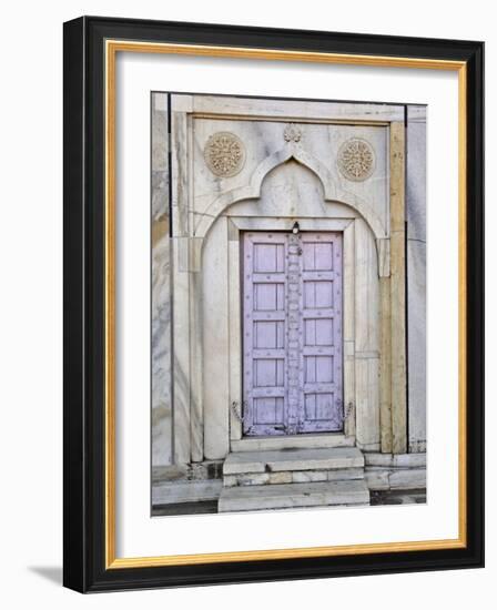 Lavender colored door, Taj Mahal, Agra, India-Adam Jones-Framed Photographic Print