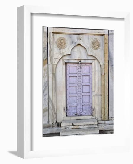 Lavender colored door, Taj Mahal, Agra, India-Adam Jones-Framed Photographic Print