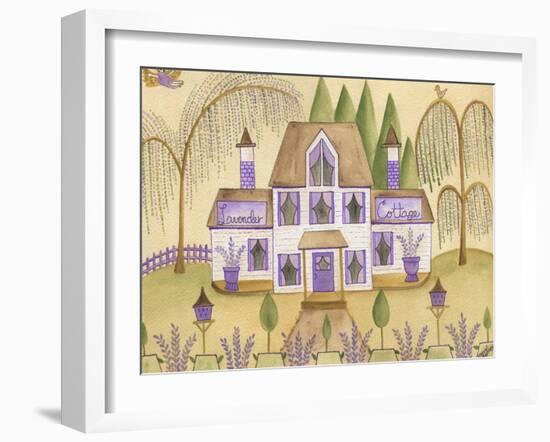 Lavender Cottage-Cheryl Bartley-Framed Giclee Print