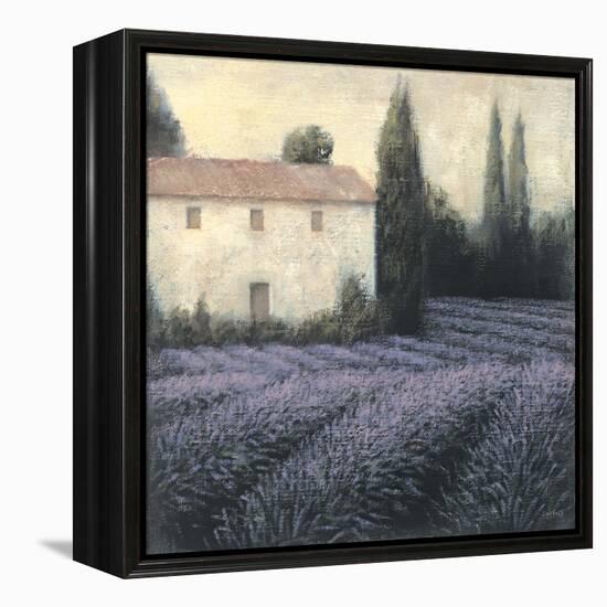 Lavender Field Detail-James Wiens-Framed Stretched Canvas