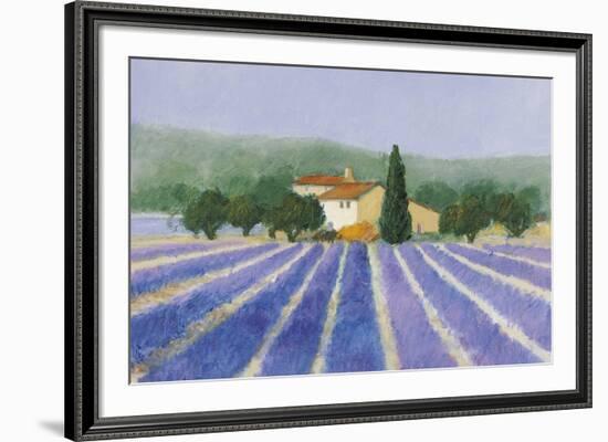 Lavender Field Near St Tropez-Hazel Barker-Framed Giclee Print