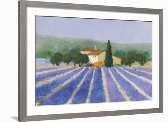 Lavender Field Near St Tropez-Hazel Barker-Framed Giclee Print